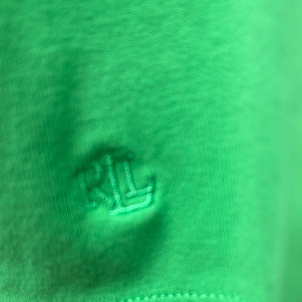 💚 Lauren Ralph Lauren Relaxed Top Women 3X Green Crew Stretch Soft Comfy💚 - Picture 3 of 13